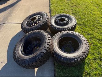 2025 Mercedes Sprinter 3500 Rims & BFGoodrich KO2 LT245|75R16 Tires Black DUALLY 16" Wheels 6x205