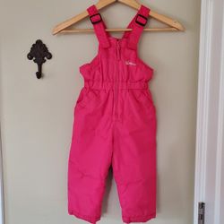 Weatherproof Pink 24M / 2T Snow Pants Bibs