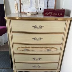 Vintage French Provincial Dresser & Nightstand