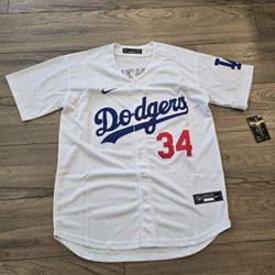 LA Dodgers 34 Fernando Valenzuela white stitched Jersey, S To 4xl