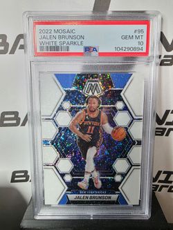 Jalen Brunson White Sparkle