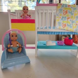 Barbie Skipper Twin Nursery Set