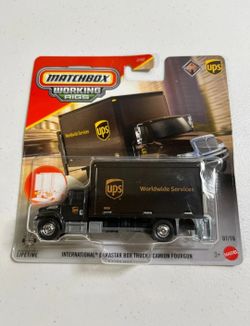2026 Matchbox Working Rigs #07 International Durastar Box Truck | UPS | FSC