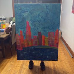 Original Painting Of The Chicago Skyline 