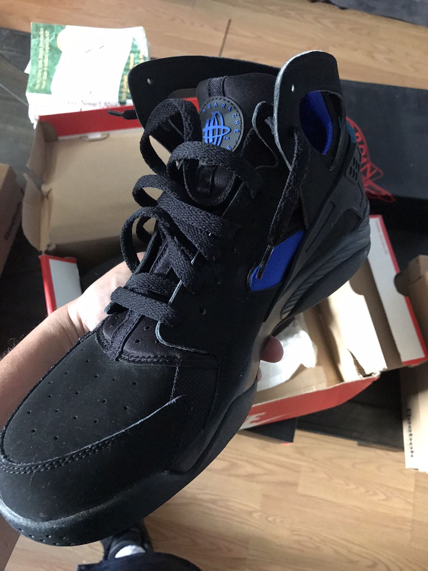 Nike Air Flight Huarache Lyon Blue Size 10.5