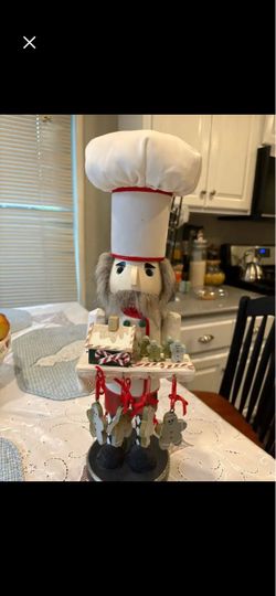 Collectible! - Gingerbread Chef Nutcracker Table Centerpiece