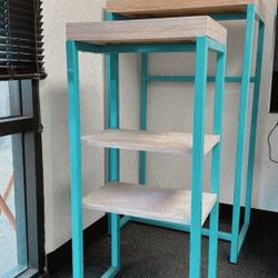 Wood & Metal Display Shelves