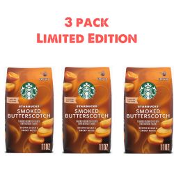 3 Pack Starbucks Ground Coffee, Smoked Butterscotch 