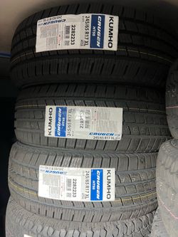235/55/18 Kumho 4 new tires installed ✅ instaladas ✅🔥