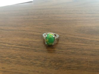 Green Mojave Turquoise ring