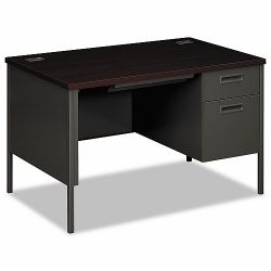 Still NEW IN BOX - HON Metro Classic 48x30 Desk (Mahogany/Charcoal)