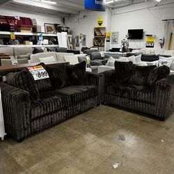 SOFA SALE!  BRAND NEW 2pc. Sofa & Love Seat Set (Reg. $1,100) Chocolate Brown…NEW IN BOXES!!