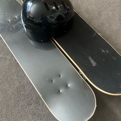 Skateboards And Helment