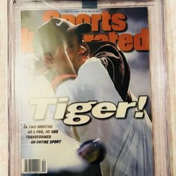 8.5 Graded Tiger Woods Sports Illustrated Magazine 