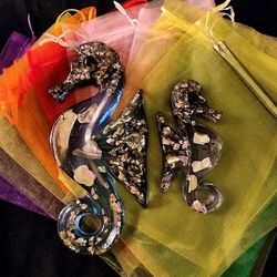 Vintage Crafts Pair of Polymer Casted Seahorse Home Wall Decor