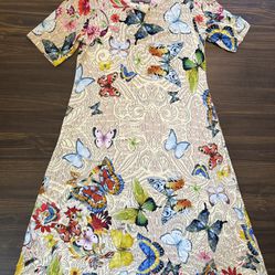 NWT Johnny Was Mitchi Swing Dress Women’s Size Small Boho Butterfly Print Summer