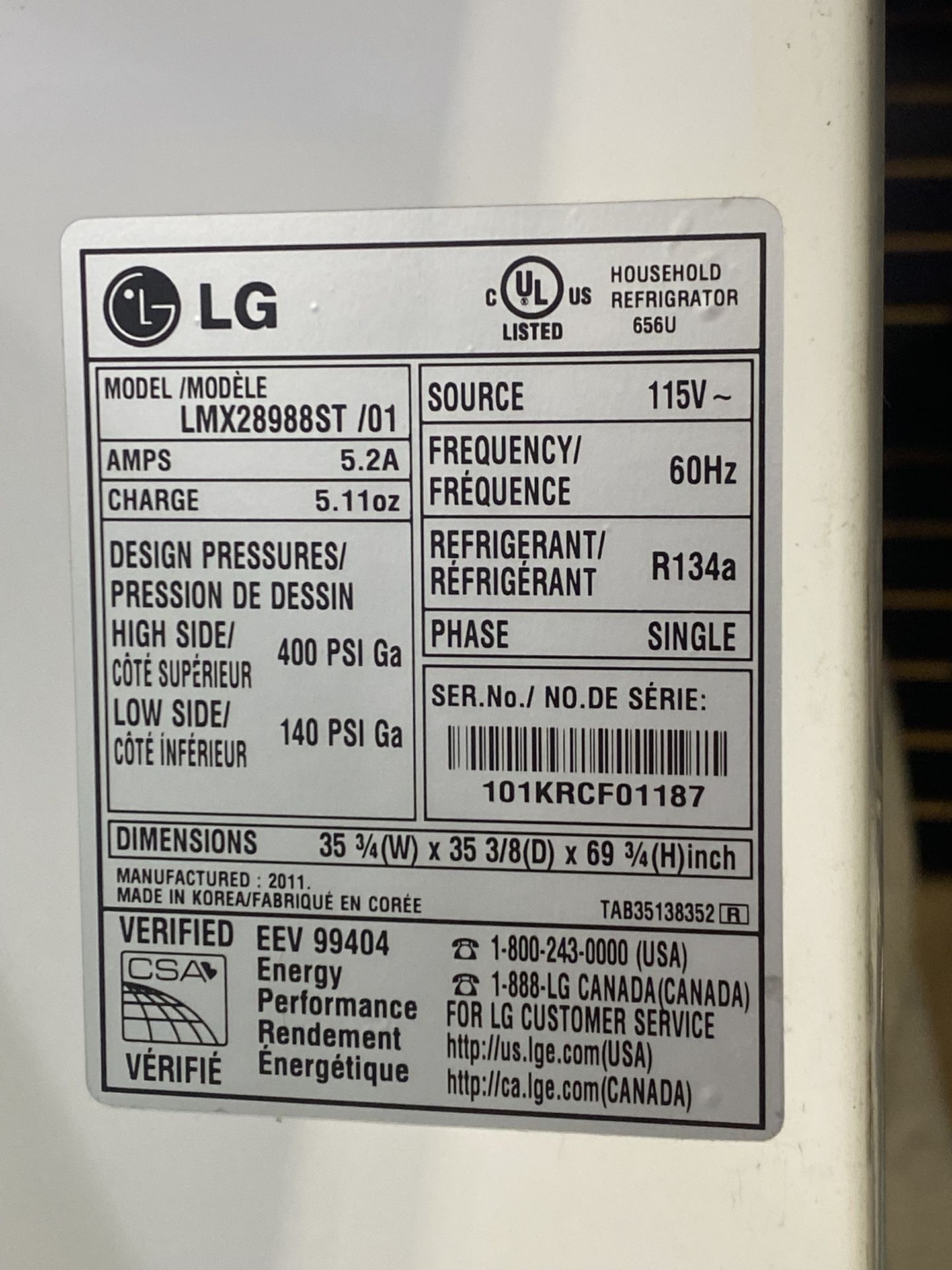 LG REFRIGERADOR