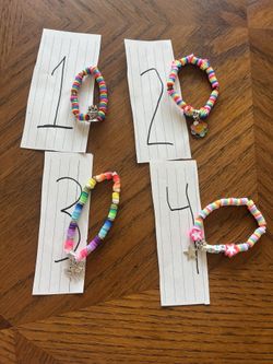 Rainbow Colored Singular Bracelets 