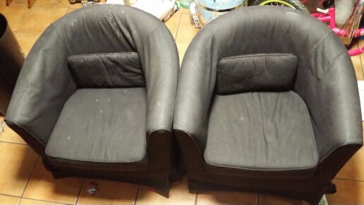 Chair perfect for a hair salon under the dryers