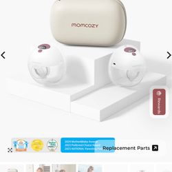 Momcozy M5 All-in-one Wearable Breast Pump - Painlessly Pump In Cozy Red