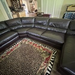 Exceptional All Leather Couch