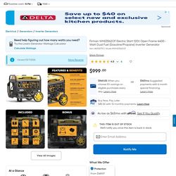 Generator Gasoline Propane Inverter Generator