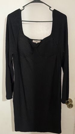 Steve Madden NYC Black Long Sleeve Mini Dress