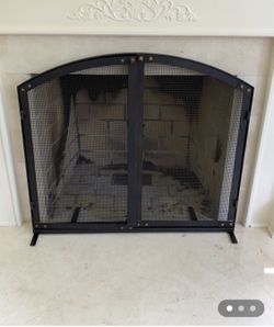 Restoration hardware fireplace screen