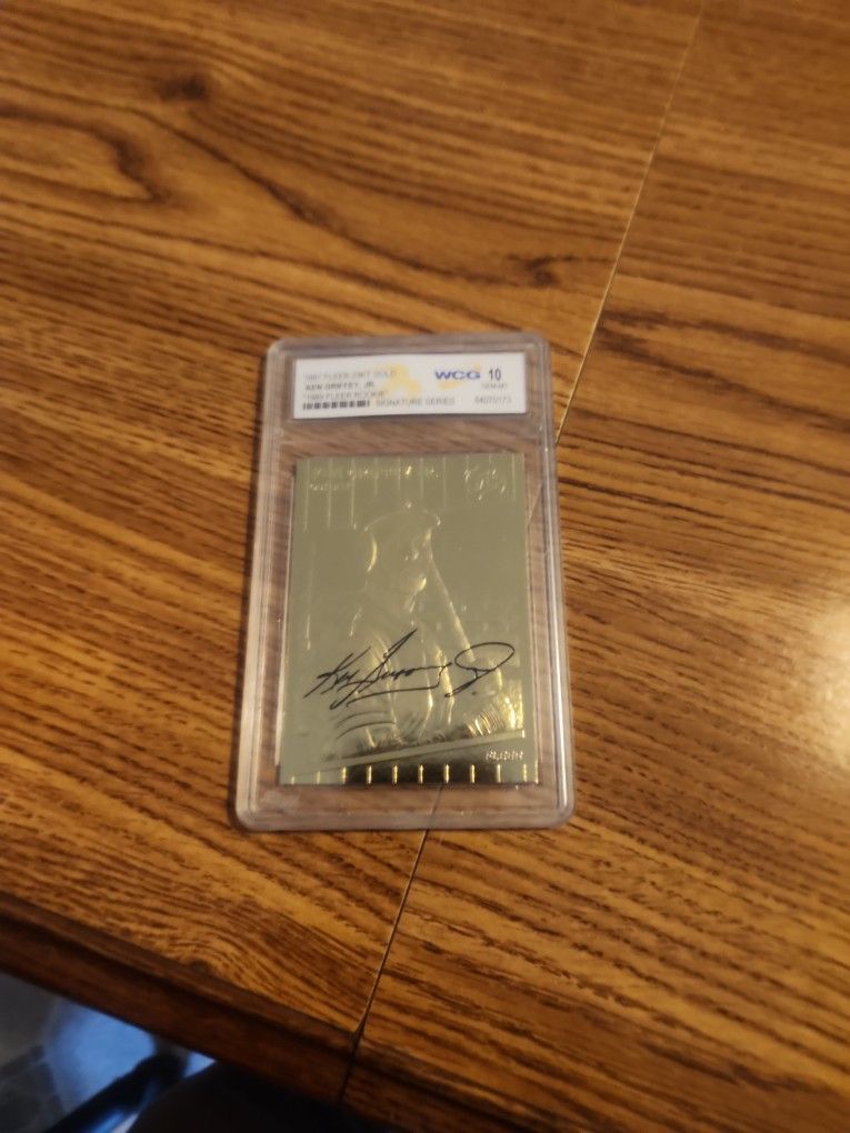 1997 Ken Griffey Jr Baseball Card 23k Gold