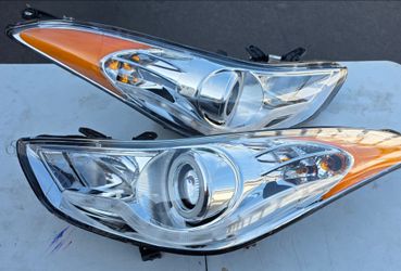 11-13 Hyundai Elantra LED DRL Projector Headlights Luces Focos Micas Faros Faroles Headlamps