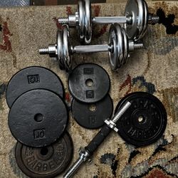 Dumbbells, Weights and Plates  For Sale 