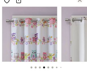 Owl theme curtain