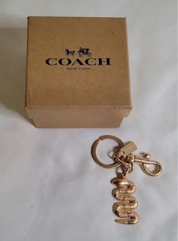Coach keychain bag charm snake new