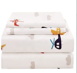 JSD Airplane Kids Sheet Set Twin Size
