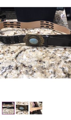 Leather Embroidered Branded