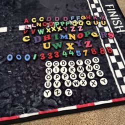 Crock charms numbers, letters, icons