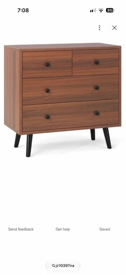 Mid-Century Modern 4-Drawer Dresser