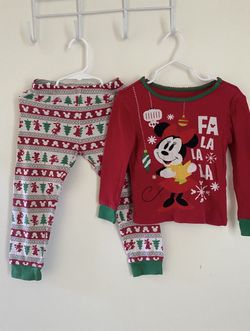 Girls 2 Piece Disney Holiday Minnie Mouse Pijamas / Shirt and Pants