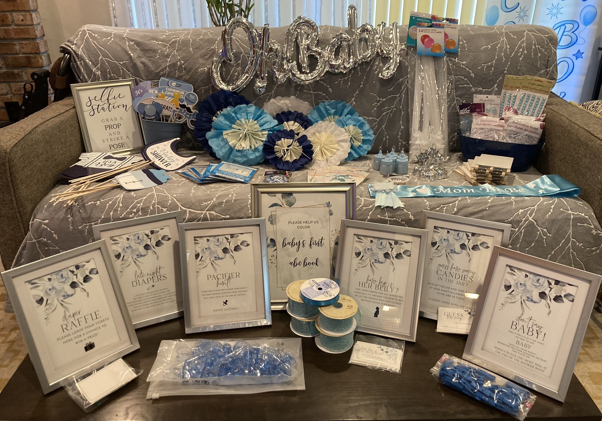 Baby Boy Shower Decor