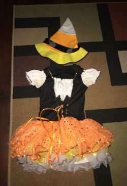Candy corn witch Halloween costume size small
