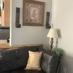 Full Living room Set Tables Lamps And Big Mirror 