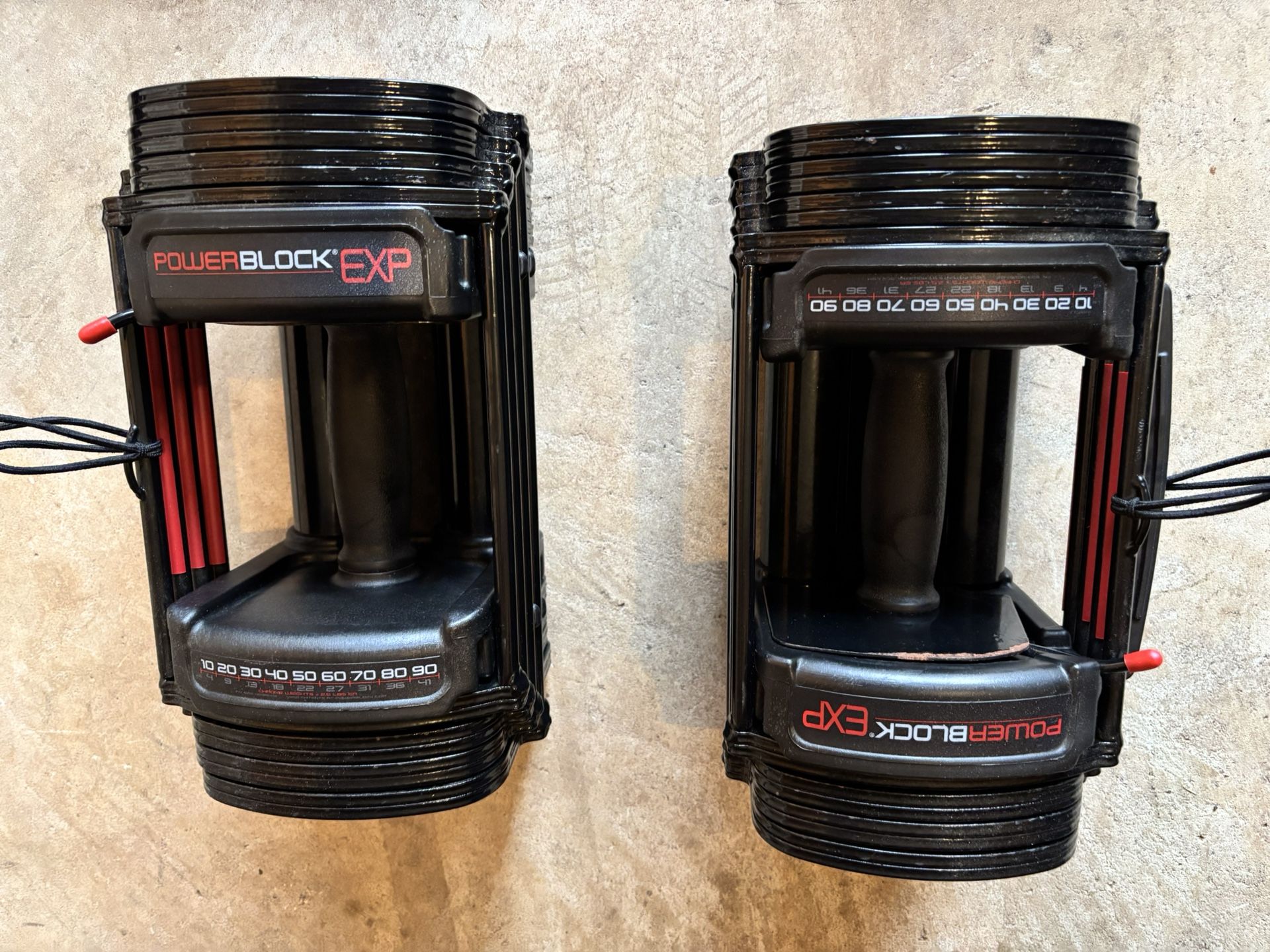 PowerBlocks EXP Adjustable dumbbells
