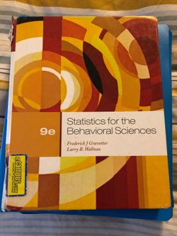 Statistic for the Behavior Science