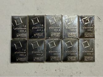 Valcambi Suisse 1g Platinum Bar – .9995 Fine Platinum