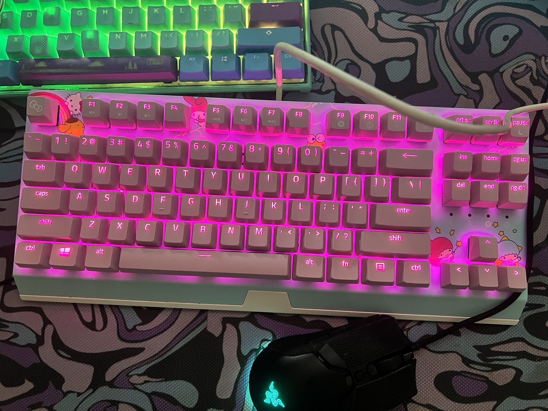 Selling Razer x Sanrio Keyboard & Bluetooth Headphone