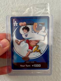 Dodgers one piece luffy don card sealed