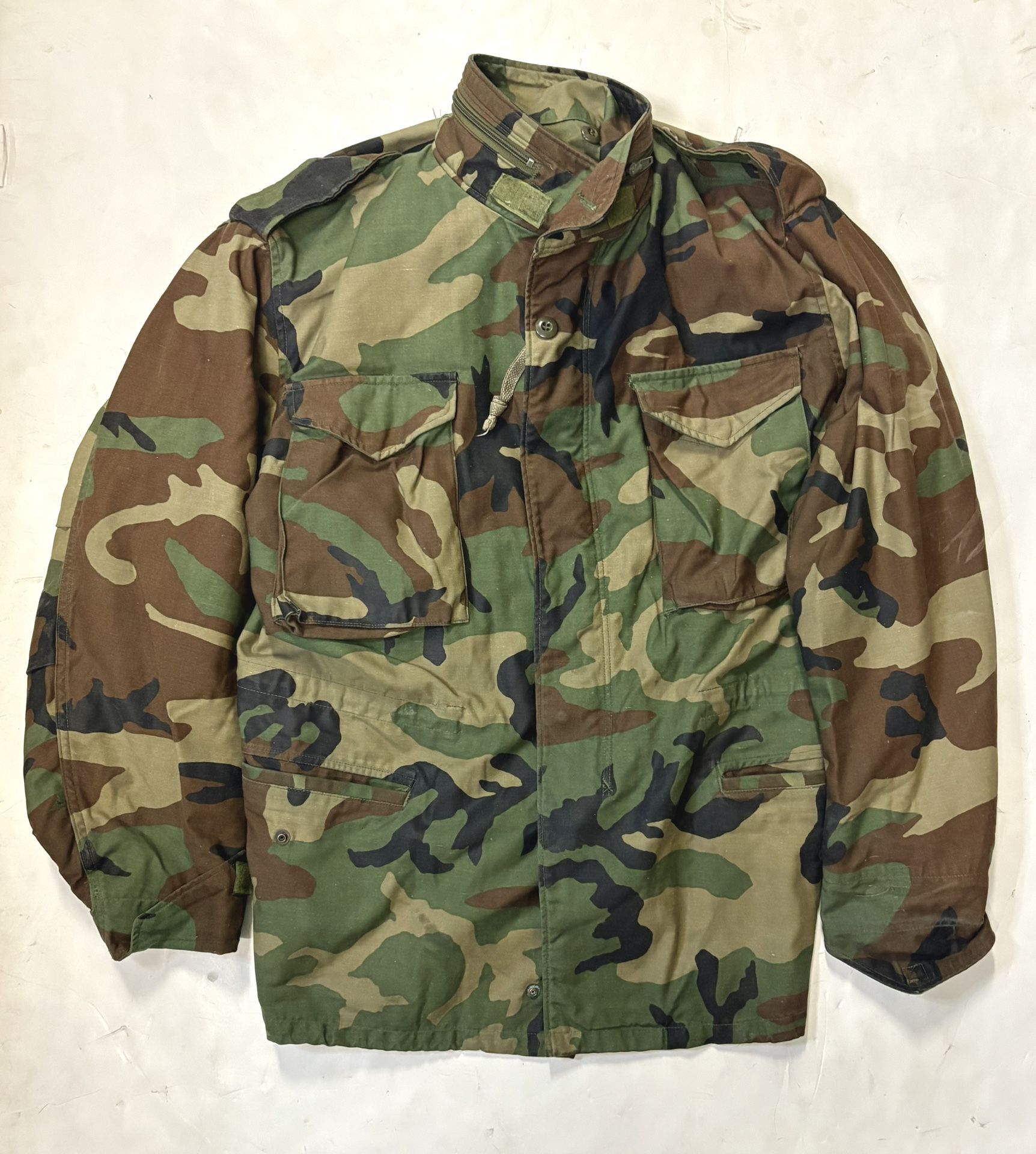 Vintage M65 Woodland Camo Field Jacket Medium