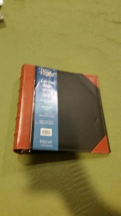 Executive binder 1,1/2" 3 d ring(leather).