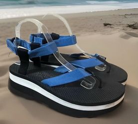 Teva Wedge Flatform Sandals size 9  Blue Black Women’s