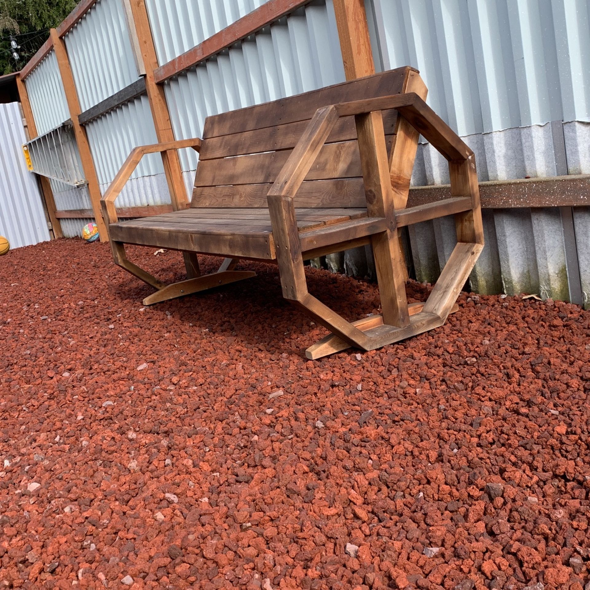 Wooden Bench Inside Or Outside 